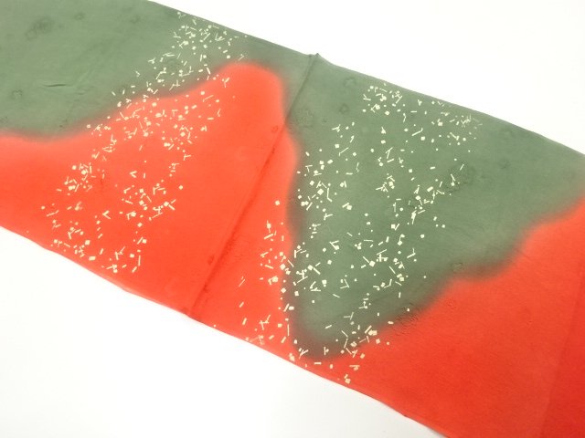 JAPANESE KIMONO / UNUSED GOLD-DECORATED OBIAGE